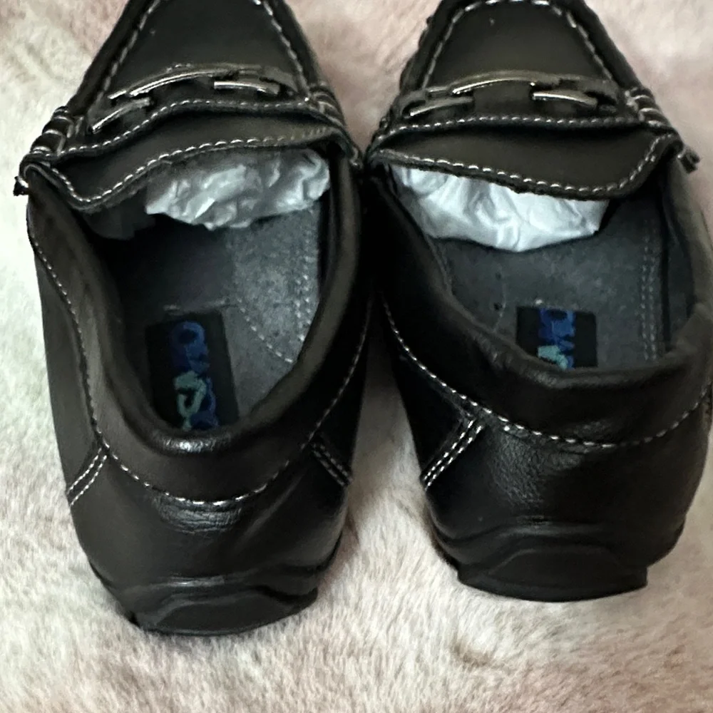 Josmo Black Girls' Slip-On Moccasin Loafers